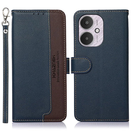 KHAZNEH For Xiaomi Redmi 13C 4G / 5G / Poco C65 4G Case RFID Blocking Phone Leather Cover