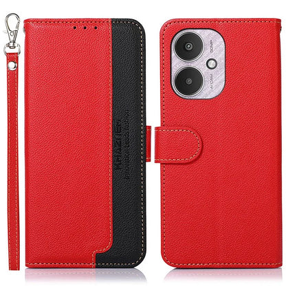 KHAZNEH For Xiaomi Redmi 13C 4G / 5G / Poco C65 4G Case RFID Blocking Phone Leather Cover