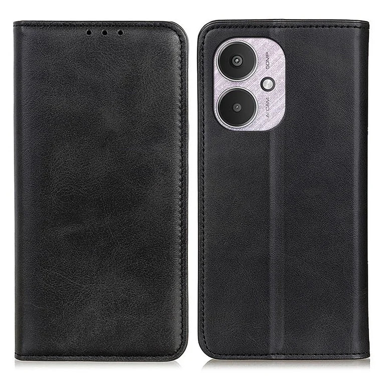 For Xiaomi Redmi 13C 4G / 5G / Poco C65 4G Case Split Leather Magnetic Auto-absorbed Phone Cover