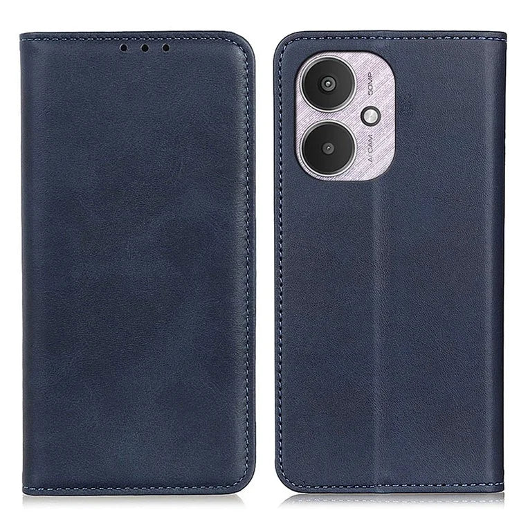 For Xiaomi Redmi 13C 4G / 5G / Poco C65 4G Case Split Leather Magnetic Auto-absorbed Phone Cover