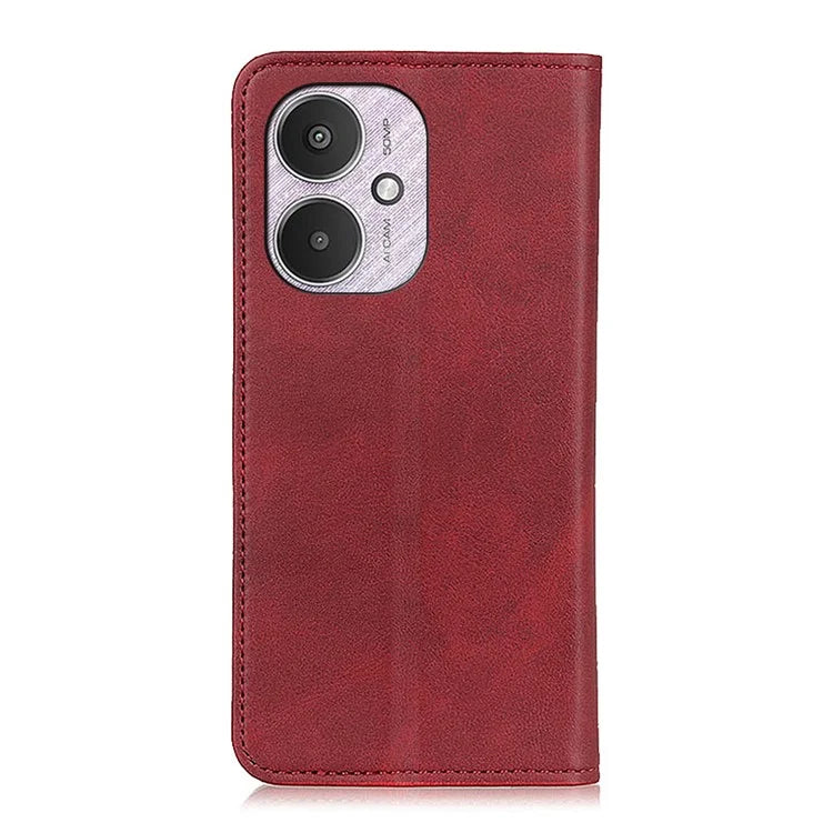 For Xiaomi Redmi 13C 4G / 5G / Poco C65 4G Case Split Leather Magnetic Auto-absorbed Phone Cover