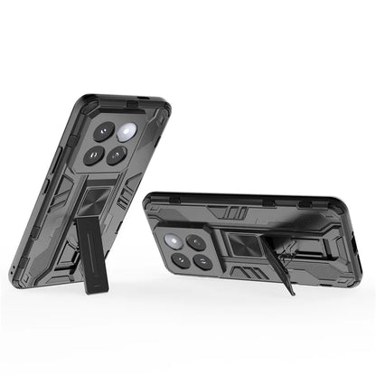 For Xiaomi 14 Pro Case Anti-scratch PC+TPU Kickstand Phone Back Cover