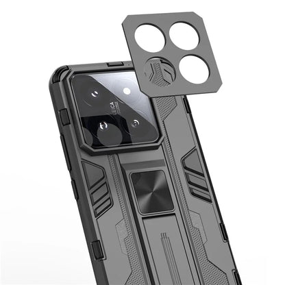For Xiaomi 14 Pro Case Anti-scratch PC+TPU Kickstand Phone Back Cover