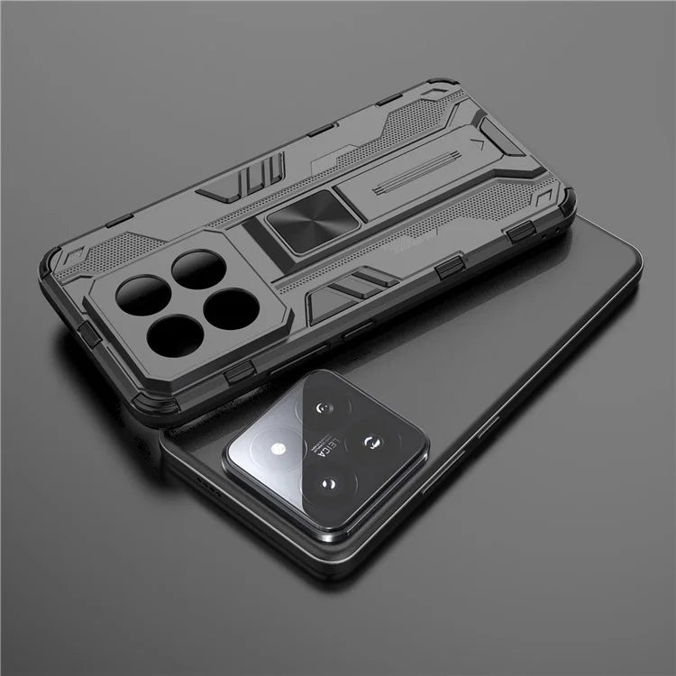 For Xiaomi 14 Pro Case Anti-scratch PC+TPU Kickstand Phone Back Cover