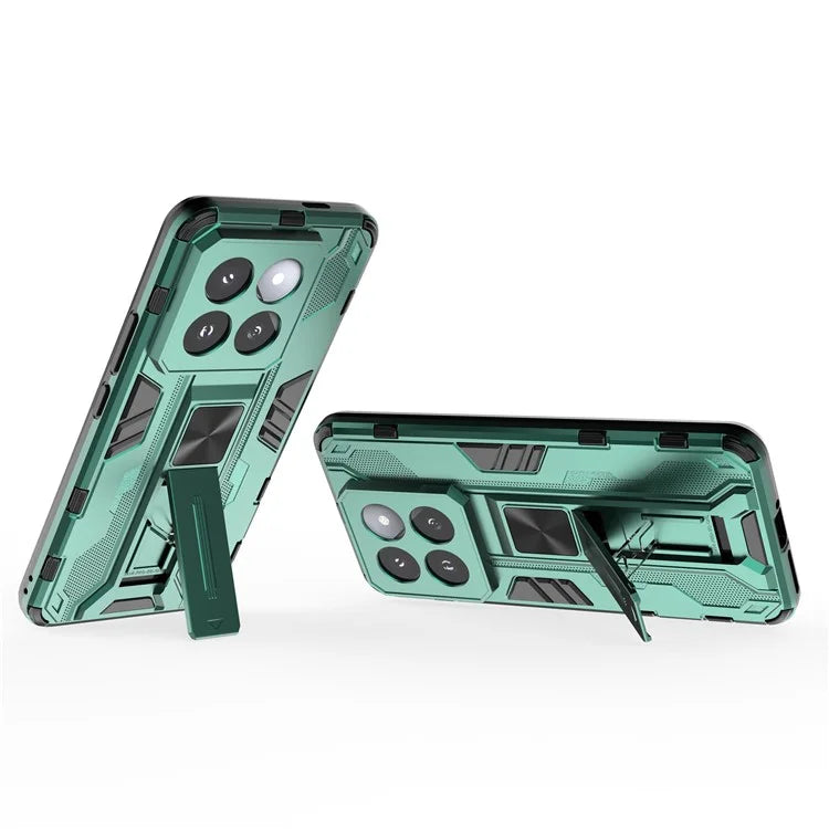 For Xiaomi 14 Pro Case Anti-scratch PC+TPU Kickstand Phone Back Cover