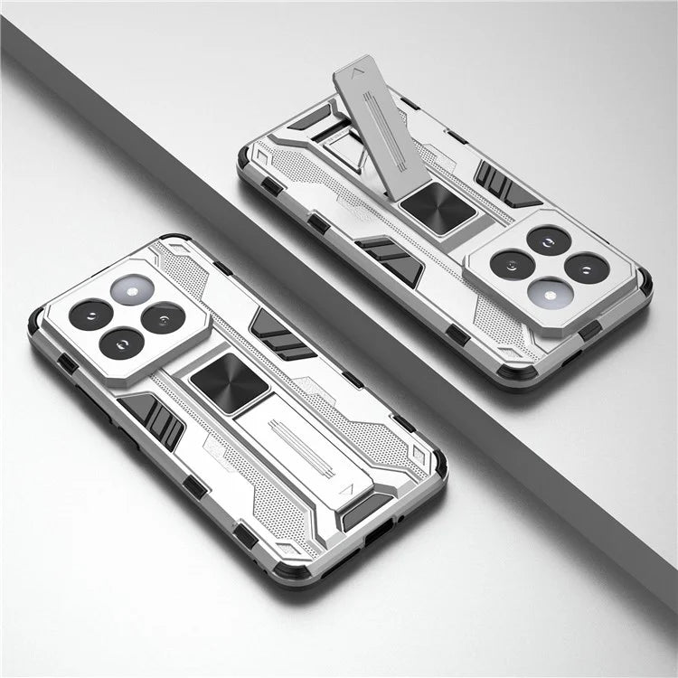 For Xiaomi 14 Pro Case Anti-scratch PC+TPU Kickstand Phone Back Cover