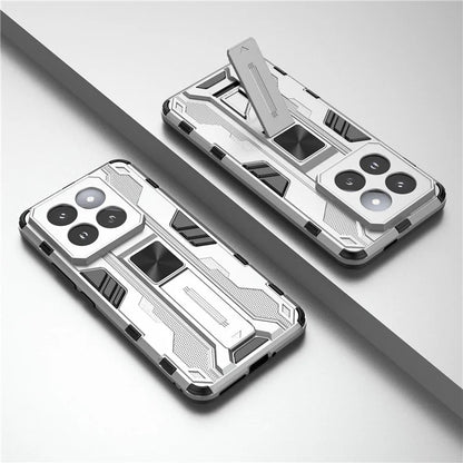 For Xiaomi 14 Pro Case Anti-scratch PC+TPU Kickstand Phone Back Cover