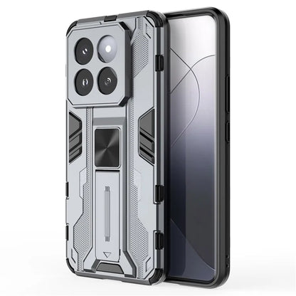 For Xiaomi 14 Pro Case Anti-scratch PC+TPU Kickstand Phone Back Cover