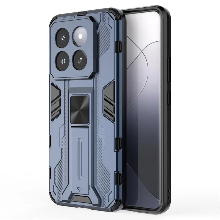 For Xiaomi 14 Pro Case Anti-scratch PC+TPU Kickstand Phone Back Cover
