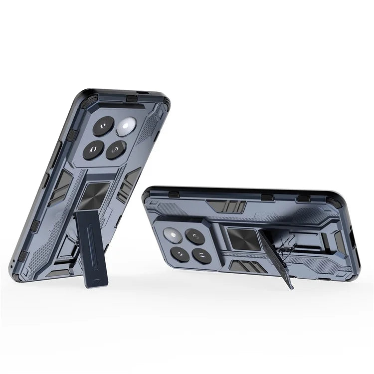 For Xiaomi 14 Pro Case Anti-scratch PC+TPU Kickstand Phone Back Cover