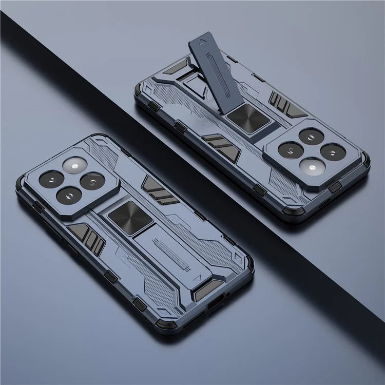 For Xiaomi 14 Pro Case Anti-scratch PC+TPU Kickstand Phone Back Cover