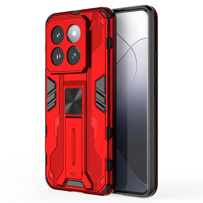 For Xiaomi 14 Pro Case Anti-scratch PC+TPU Kickstand Phone Back Cover