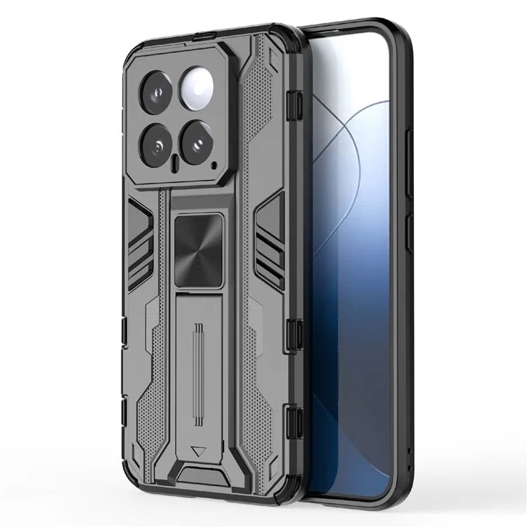 For Xiaomi 14 Case PC+TPU Anti-drop Phone Cover with Foldable Kickstand