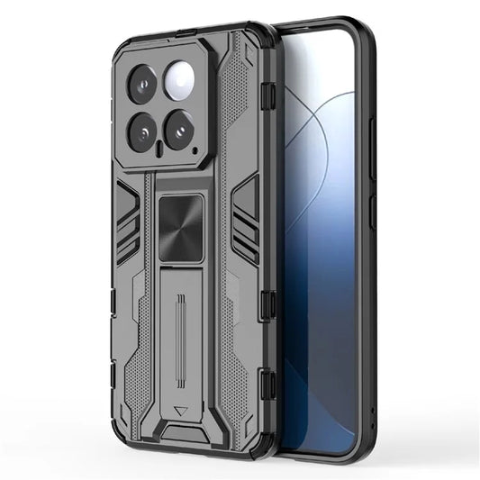For Xiaomi 14 Case PC+TPU Anti-drop Phone Cover with Foldable Kickstand