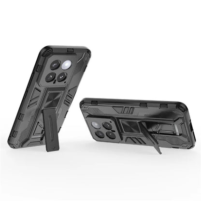 For Xiaomi 14 Case PC+TPU Anti-drop Phone Cover with Foldable Kickstand