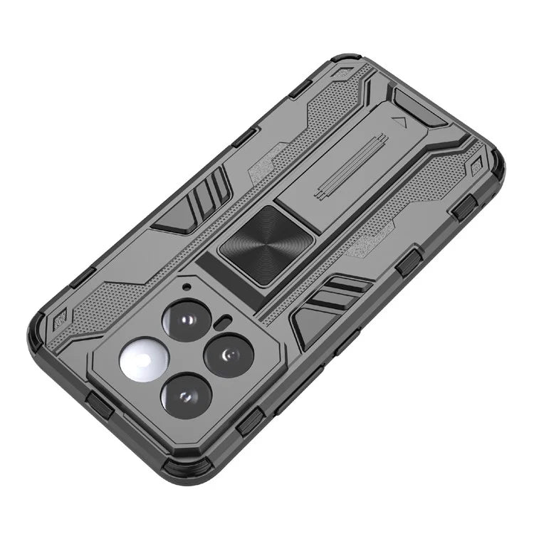 For Xiaomi 14 Case PC+TPU Anti-drop Phone Cover with Foldable Kickstand