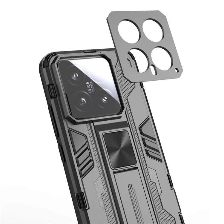 For Xiaomi 14 Case PC+TPU Anti-drop Phone Cover with Foldable Kickstand