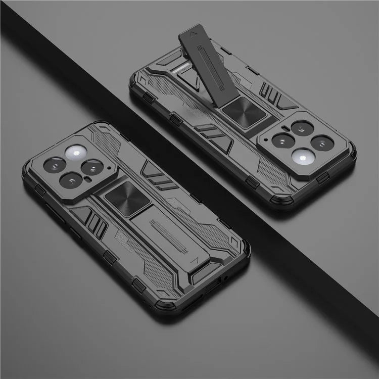 For Xiaomi 14 Case PC+TPU Anti-drop Phone Cover with Foldable Kickstand