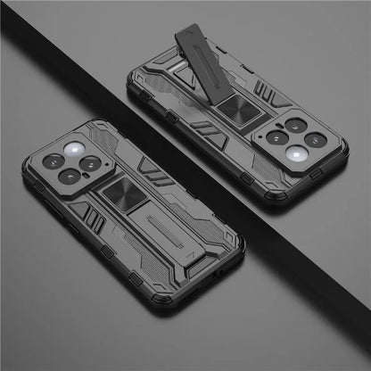For Xiaomi 14 Case PC+TPU Anti-drop Phone Cover with Foldable Kickstand