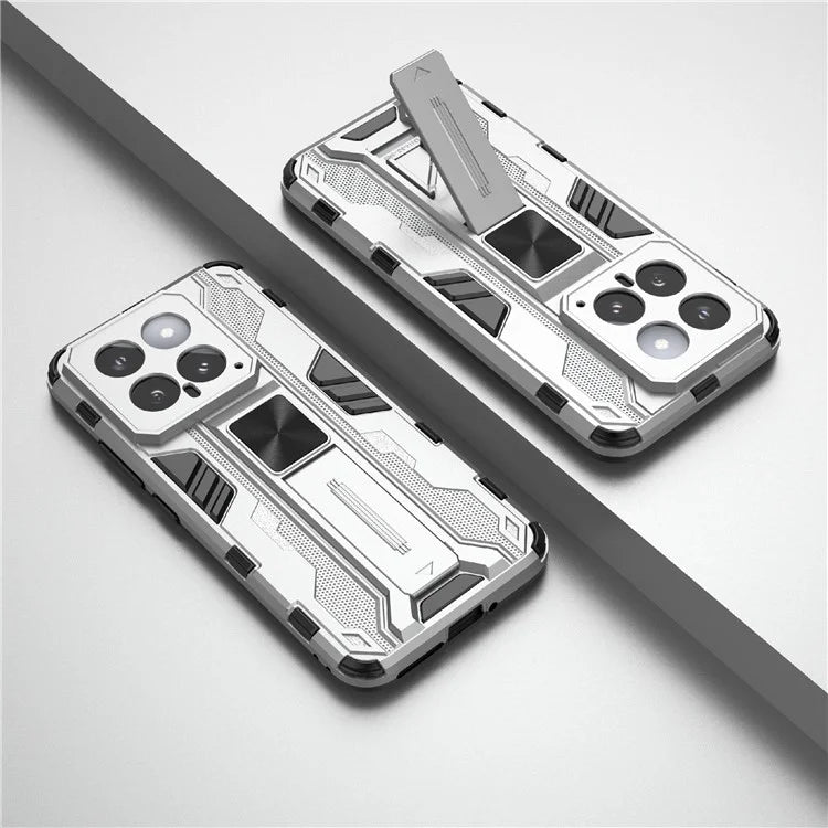 For Xiaomi 14 Case PC+TPU Anti-drop Phone Cover with Foldable Kickstand