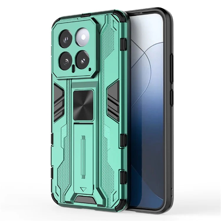 For Xiaomi 14 Case PC+TPU Anti-drop Phone Cover with Foldable Kickstand
