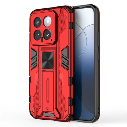 For Xiaomi 14 Case PC+TPU Anti-drop Phone Cover with Foldable Kickstand