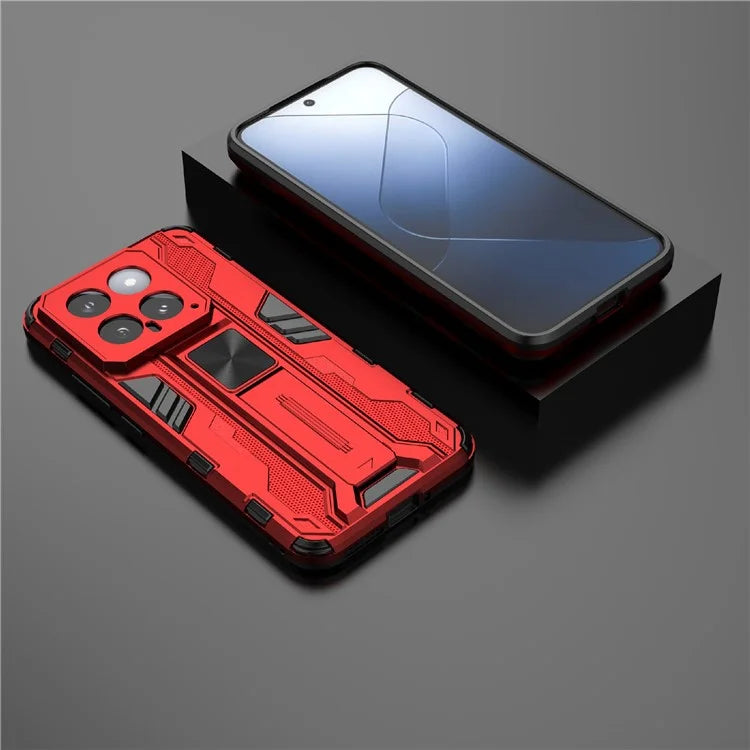 For Xiaomi 14 Case PC+TPU Anti-drop Phone Cover with Foldable Kickstand