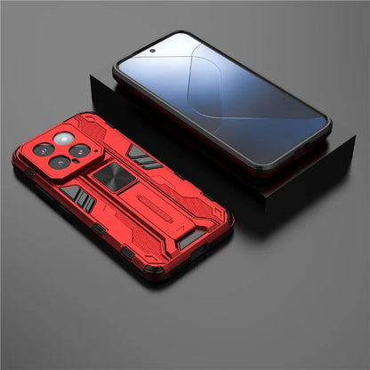 For Xiaomi 14 Case PC+TPU Anti-drop Phone Cover with Foldable Kickstand