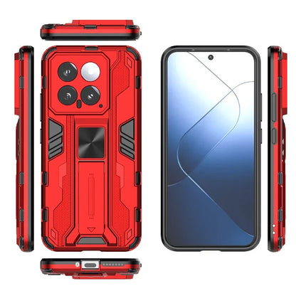 For Xiaomi 14 Case PC+TPU Anti-drop Phone Cover with Foldable Kickstand