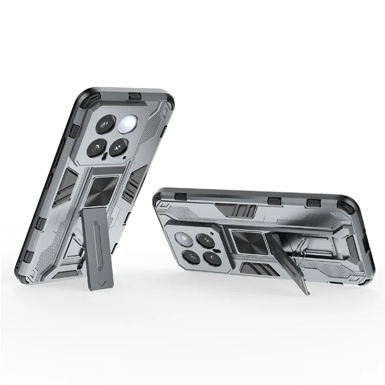 For Xiaomi 14 Case PC+TPU Anti-drop Phone Cover with Foldable Kickstand