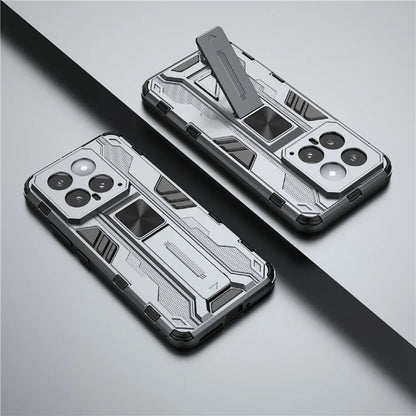 For Xiaomi 14 Case PC+TPU Anti-drop Phone Cover with Foldable Kickstand
