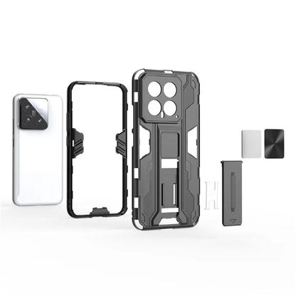 For Xiaomi 14 Case PC+TPU Anti-drop Phone Cover with Foldable Kickstand