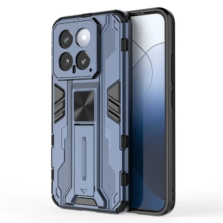 For Xiaomi 14 Case PC+TPU Anti-drop Phone Cover with Foldable Kickstand