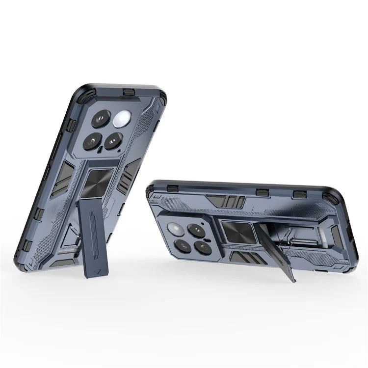 For Xiaomi 14 Case PC+TPU Anti-drop Phone Cover with Foldable Kickstand