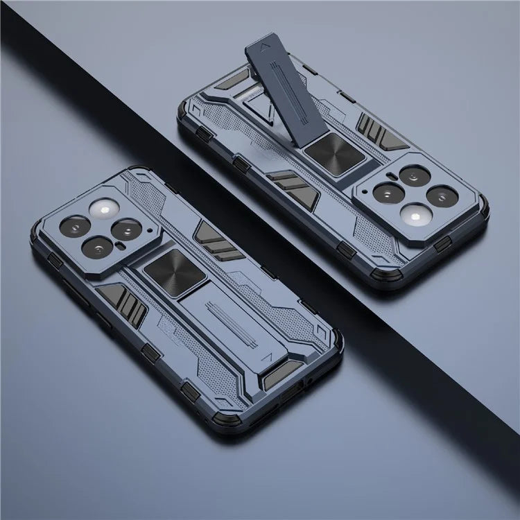 For Xiaomi 14 Case PC+TPU Anti-drop Phone Cover with Foldable Kickstand