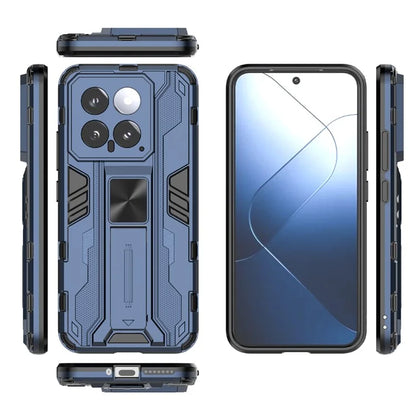 For Xiaomi 14 Case PC+TPU Anti-drop Phone Cover with Foldable Kickstand