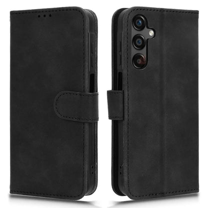 For Samsung Galaxy A25 5G (Global) (161.0 x 76.5 x 8.3mm)  Skin-touch Case Scratch-resistant Leather Wallet Phone Cover