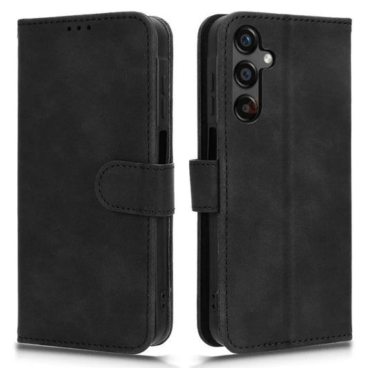 For Samsung Galaxy A25 5G (Global) (161.0 x 76.5 x 8.3mm)  Skin-touch Case Scratch-resistant Leather Wallet Phone Cover
