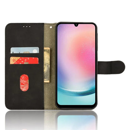 For Samsung Galaxy A25 5G (Global) (161.0 x 76.5 x 8.3mm)  Skin-touch Case Scratch-resistant Leather Wallet Phone Cover