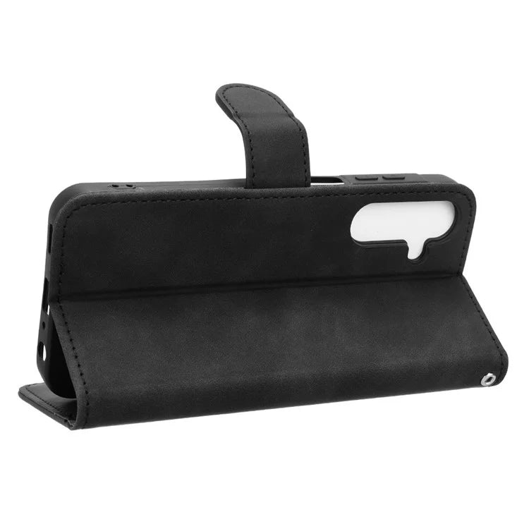 For Samsung Galaxy A25 5G (Global) (161.0 x 76.5 x 8.3mm)  Skin-touch Case Scratch-resistant Leather Wallet Phone Cover