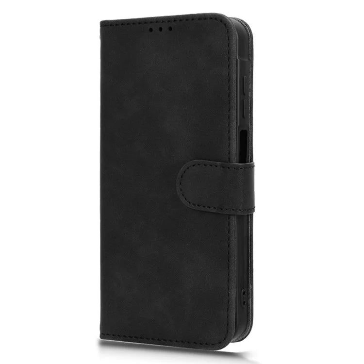 For Samsung Galaxy A25 5G (Global) (161.0 x 76.5 x 8.3mm)  Skin-touch Case Scratch-resistant Leather Wallet Phone Cover