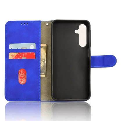 For Samsung Galaxy A25 5G (Global) (161.0 x 76.5 x 8.3mm)  Skin-touch Case Scratch-resistant Leather Wallet Phone Cover