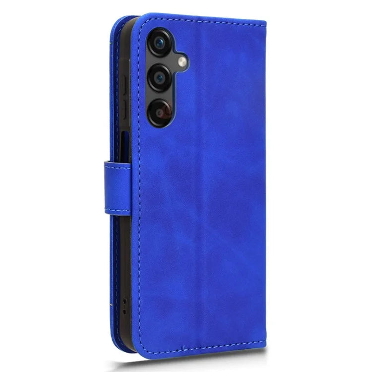 For Samsung Galaxy A25 5G (Global) (161.0 x 76.5 x 8.3mm)  Skin-touch Case Scratch-resistant Leather Wallet Phone Cover