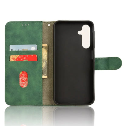 For Samsung Galaxy A25 5G (Global) (161.0 x 76.5 x 8.3mm)  Skin-touch Case Scratch-resistant Leather Wallet Phone Cover