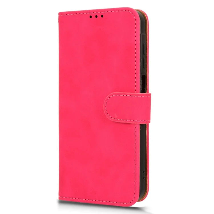For Samsung Galaxy A25 5G (Global) (161.0 x 76.5 x 8.3mm)  Skin-touch Case Scratch-resistant Leather Wallet Phone Cover