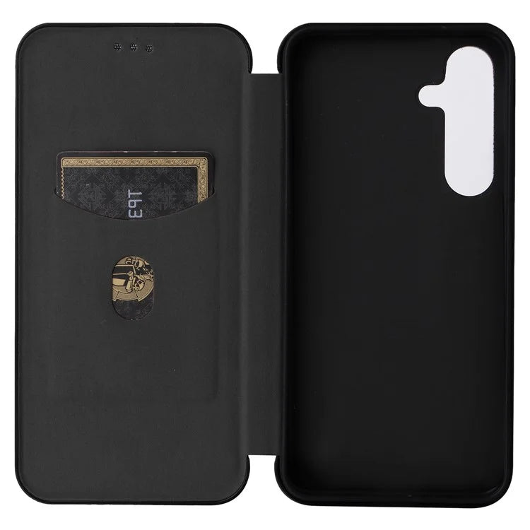 For Samsung Galaxy S24 Case Anti-scratch Phone Leather Cover with Card Holder