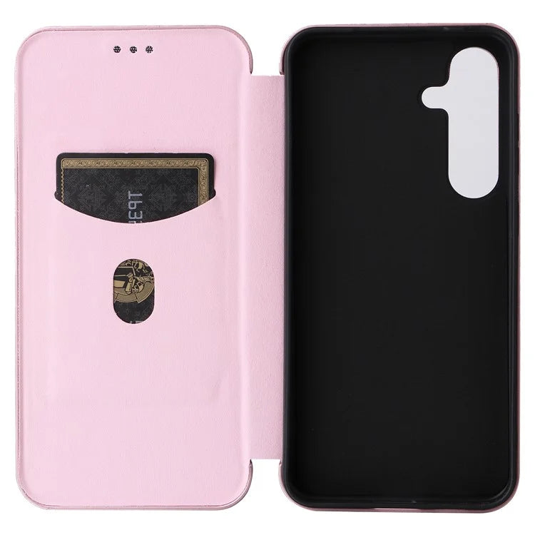 For Samsung Galaxy S24 Case Anti-scratch Phone Leather Cover with Card Holder