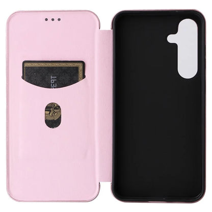 For Samsung Galaxy S24 Case Anti-scratch Phone Leather Cover with Card Holder