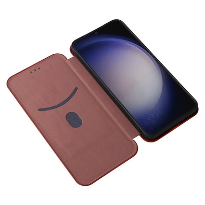 For Samsung Galaxy S24 Case Anti-scratch Phone Leather Cover with Card Holder