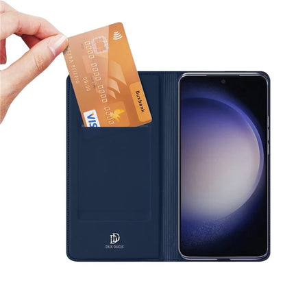 DUX DUCIS Skin Pro Series For Samsung Galaxy S24 Case Card Holders PU Leather Phone Cover